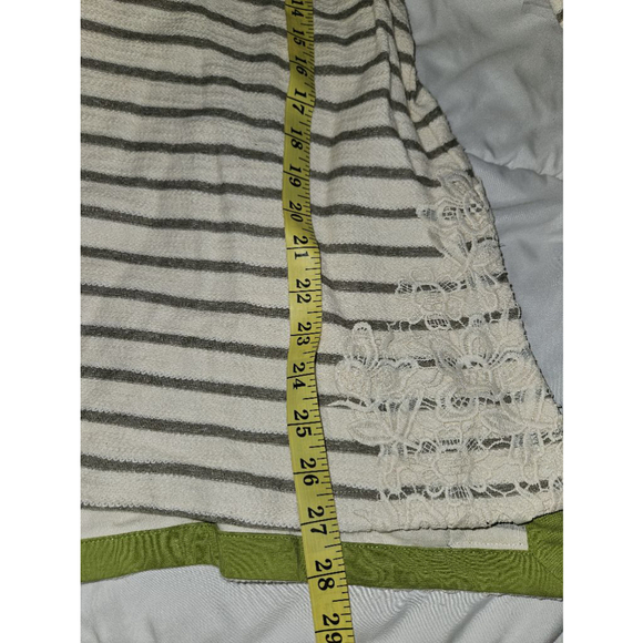 Matilda Jane Sweater Top Women's Large Knit Embroidered Striped Floral - Picture 9 of 10